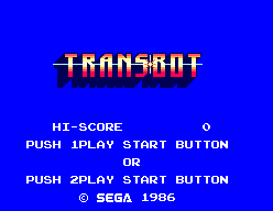 TransBot: The Sega Card screenshot 2 for Sega Master System